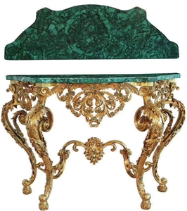 Agate Marble Slabs Stone Green Malachite Table