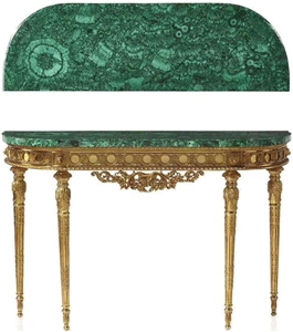 Agate Marble Slabs Stone Green Malachite Table