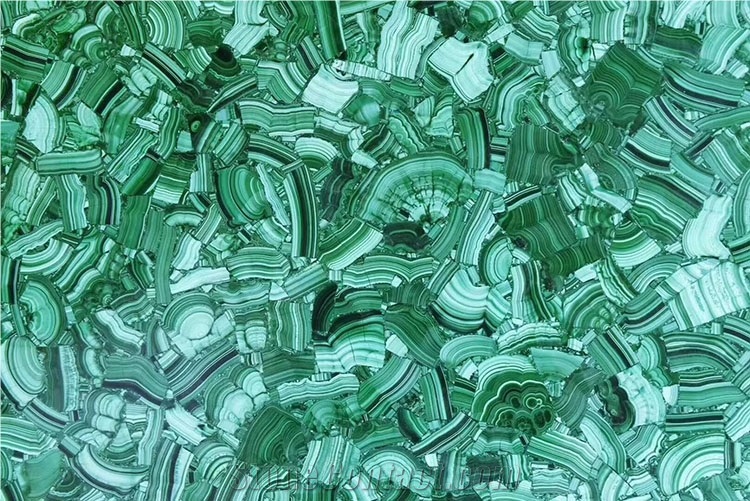 Green Malachite Semiprecious Stone