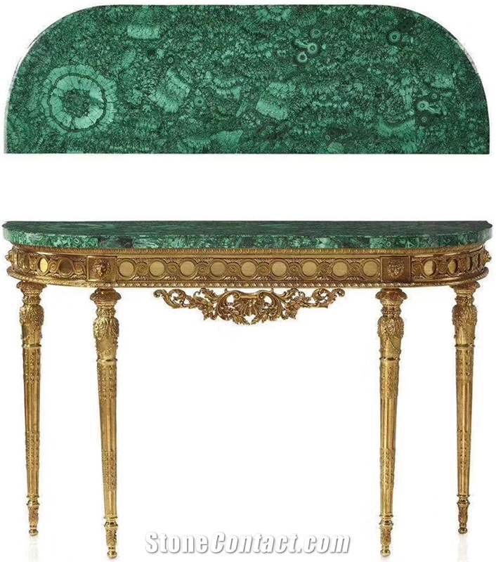 Green Malachite Semiprecious Stone
