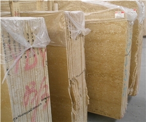 White Marble And Emperor Gold Marble Waterjet Cut Floor Tiles