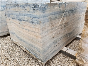 Blue Wave Travertine Blocks, Italy Travertine Blocks