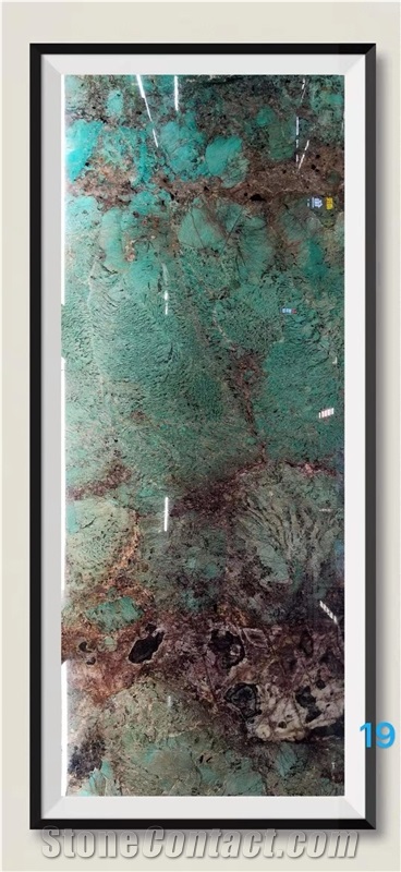 Brazil Amazon Green Quartzite Polished Countertop