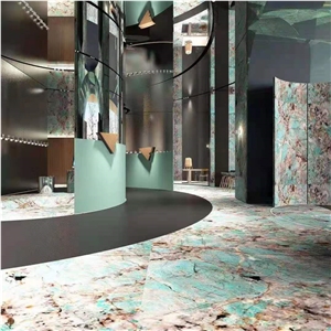 Brazil Amazon Green Quartzite Polished Countertop