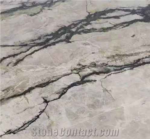 China Clivia Green Marble Slabs -Polished
