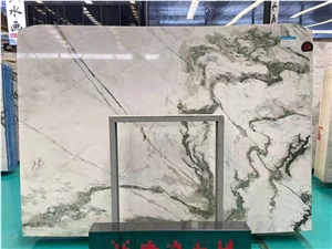 China Clivia Green Marble Slabs -Polished
