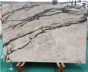 China Clivia Green Marble Slabs -Polished
