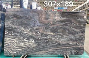 Purple Landscape Marble Slabs-Polished