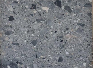 Natural Fossil Grey Conglomerate Tiles-Honed