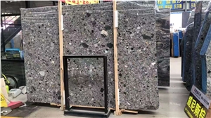 Natural Fossil Grey Conglomerate Tiles-Honed