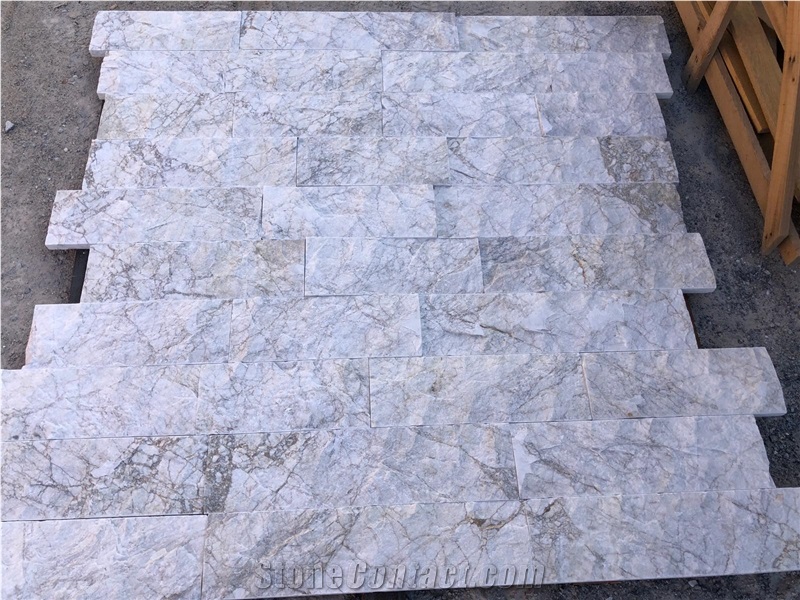 Calacatta Gold Marble Split Face Wall Stone