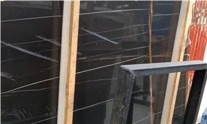 Sahara Noir Noir Aziza Laurent Black Marble Slab