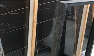 Sahara Noir Noir Aziza Laurent Black Marble Slab