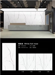 White Marble Porcelain Tile Sintered Stone Slabs