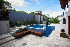 Silver Tumbled Travertine Pattern, Afyon Silver Travertine