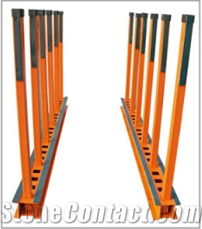 Slab Rack-C (Rails & Posts with Rubber)