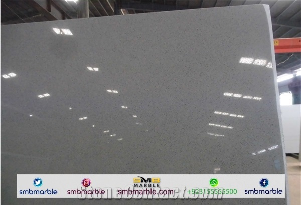 Grey Quartz Slabs, Engineered Stone