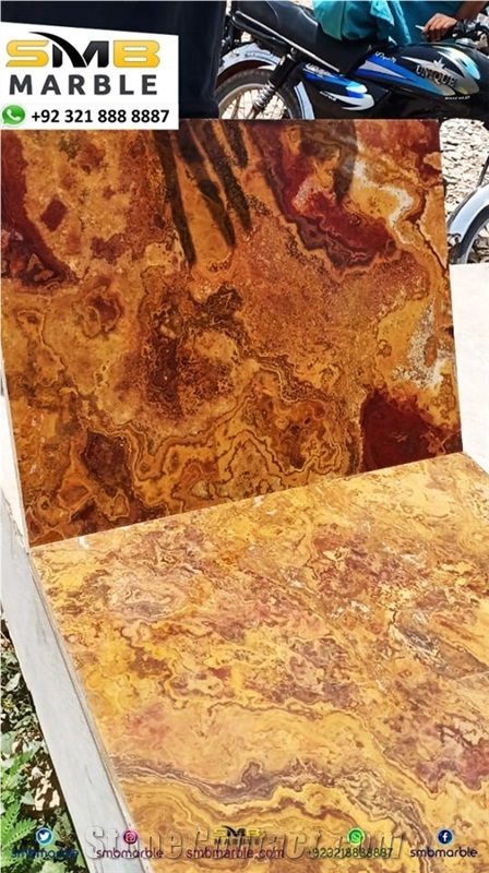 Pakistani Multi Color Onyx Slabs & Tiles