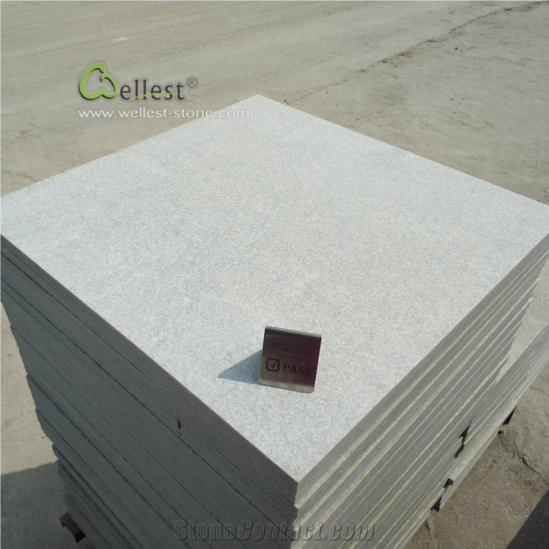 Anti-Slip Flamed Finish White Quartzite Tile