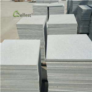 Anti-Slip Flamed Finish White Quartzite Tile