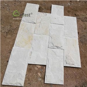 Beautiful Beige Quartzite Mushroom Stone for Wall