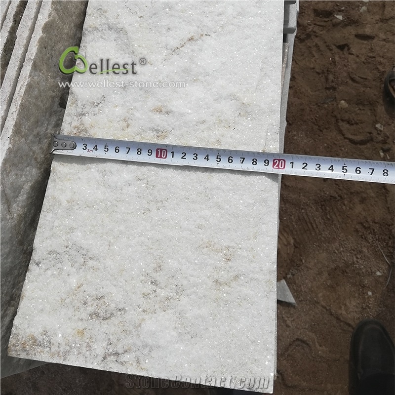 Beautiful Beige Quartzite Mushroom Stone for Wall