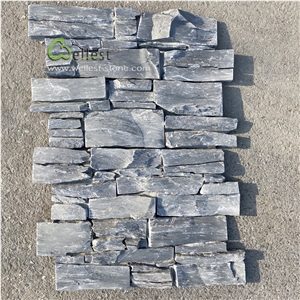 Black Slate Wall Panel Stone , Ledge Stone