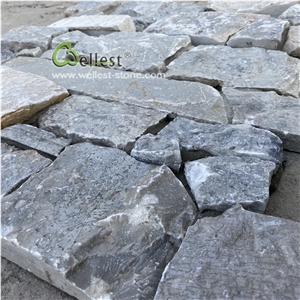 Grey Blue Z Shape Ledge Stone Wall Panel