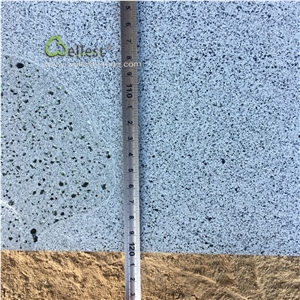 Hainan Black Basalt Semi Grind Floor Tiles