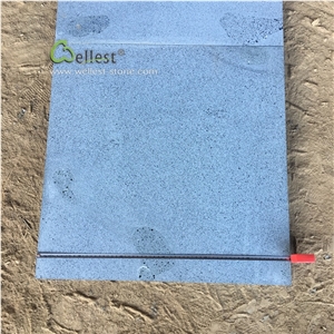 Hainan Black Basalt Semi Grind Floor Tiles
