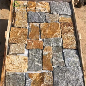 Yellow Beige Limestone Wall Cladding Loose Stone