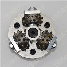 Abrasive Bush Hammer Litchi Surface Texture Wheel for Stone