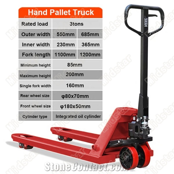 Manual Forklift Hand Pallet Jack Lifter