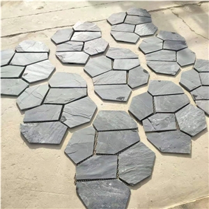 Black Slate Random Flagstone Flooring Slate,Interior Wall Exterior Facade