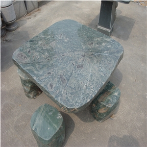 Green Marble Garden Landscaping Design Round Table