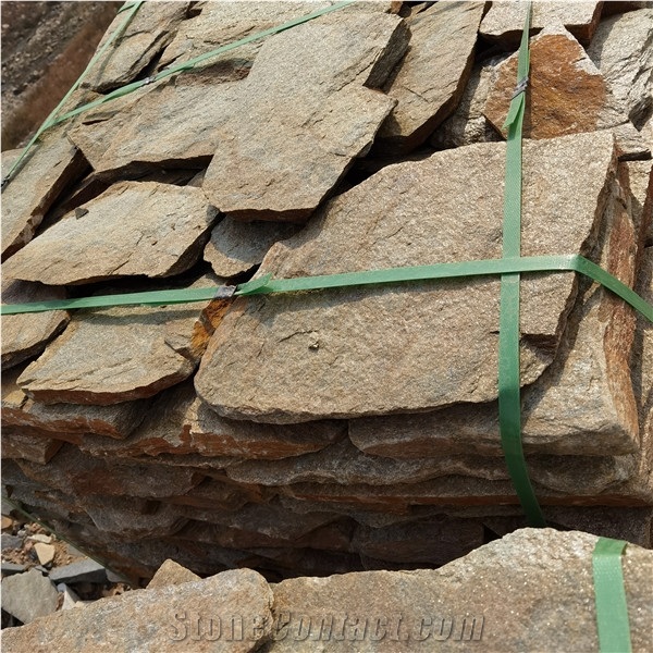 Rusty Quartzite Crazy Paver,Outdoor Garden Flagstone