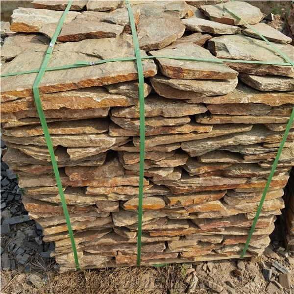 Rusty Quartzite Crazy Paver,Outdoor Garden Flagstone
