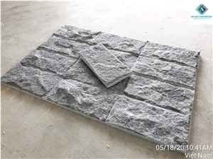Black Mushroom Marble Decoration Size 10x20x1.5cm