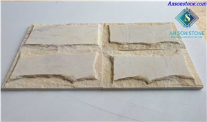Honed and Mushroom Face Marble Split Wall Stone