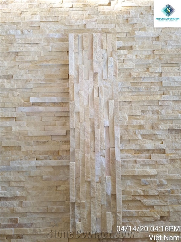 New Design White Yellow Marble Wall Panel