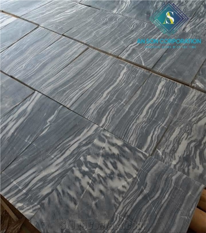Polishing Tiger Veins Marble Tiles