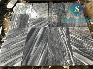 Polishing Tiger Veins Marble Tiles
