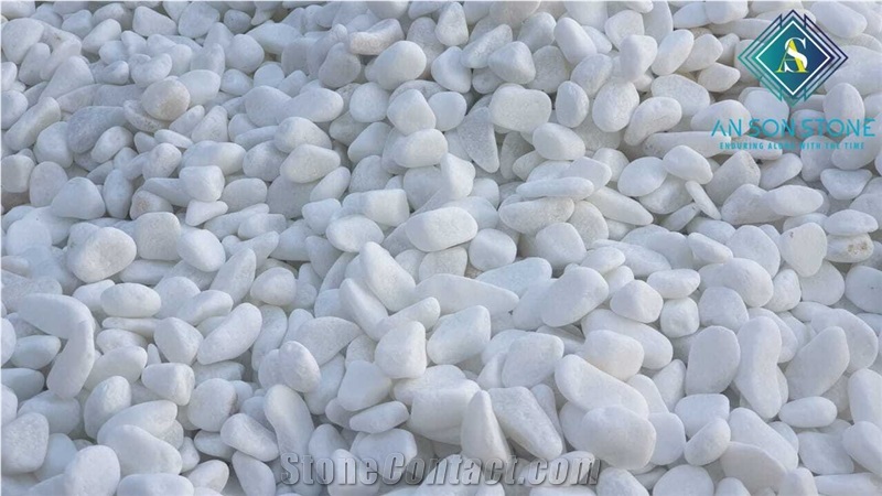 Snow White Pebble for Interior Design