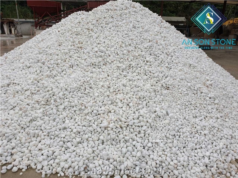 Snow White Pebble for Interior Design