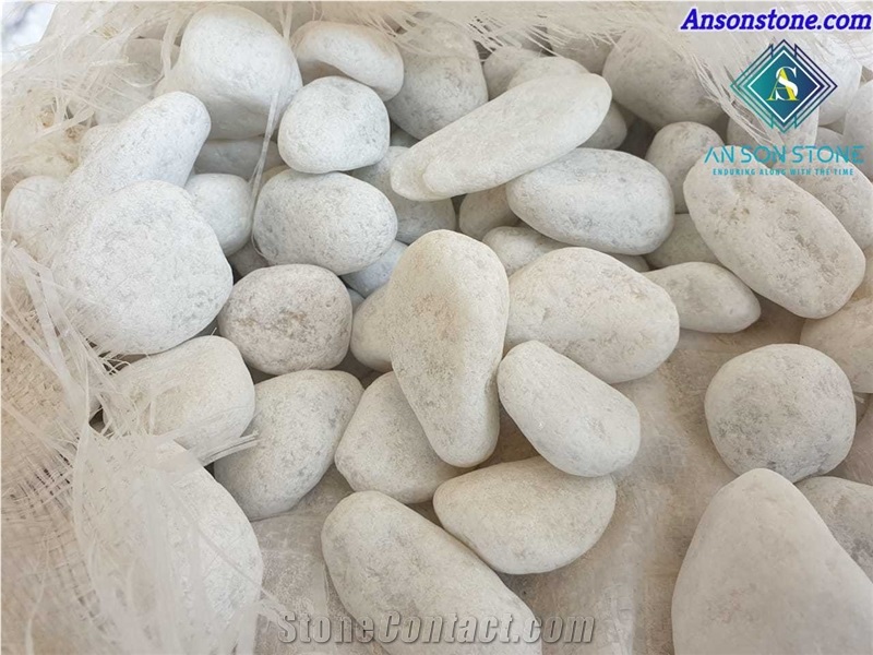 Snow White Pebble for Interior Design