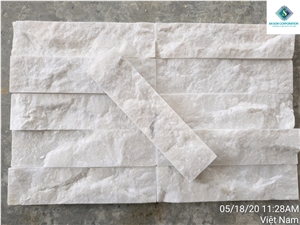 Split-Up Marble Wall Panel - White, Black, Yellow
