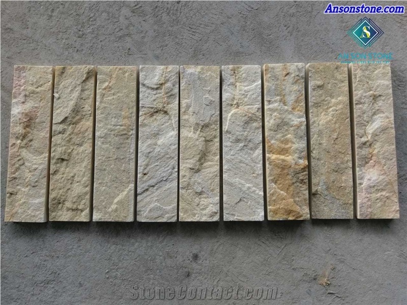 Split-Up Marble Wall Panel - White, Black, Yellow