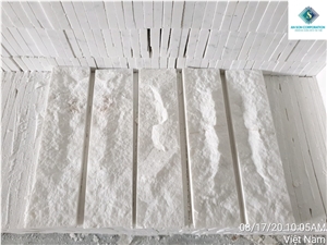 Split up Milky Face Marble Wall Panel Cheap Price