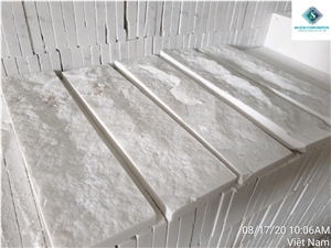Split up Milky Face Marble Wall Panel Cheap Price