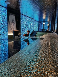 Blue Agate Gemstone Semiprecious Stone Slab
